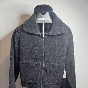 H&M Black Teddy Jacket